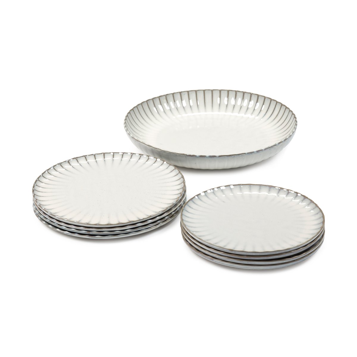 Serax Inku dinner set 9 dele White