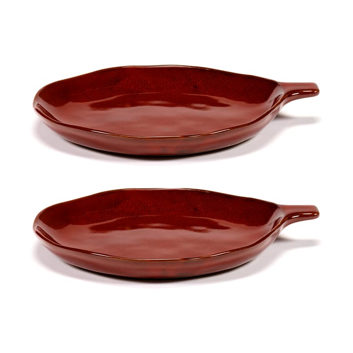 La Mère fad med greb Ø17 cm 2 stk - Venetian red - Serax