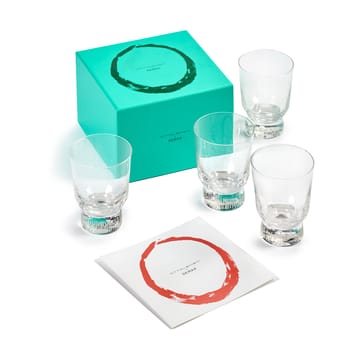 Ottolenghi Feast drikkeglas 33 cl 4-pak - Stripes sandblasted - Serax