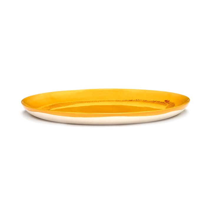 Ottolenghi Feast tallerken L Ø26,5 cm 2-pak, Yellow stripes-red Serax