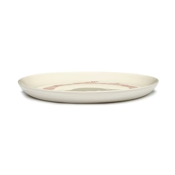 Ottolenghi Feast tallerken S Ø19 cm 2-pak - White stripes-red - Serax