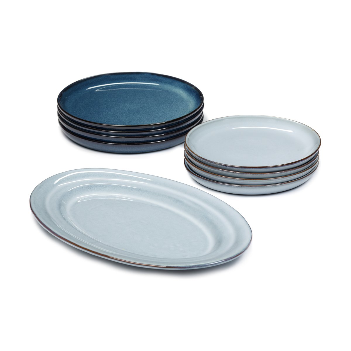 Serax Pure dinner set 9 dele Blue