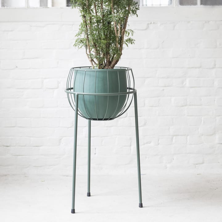 Serax krukke med blomsterpiedestal, Army green Serax