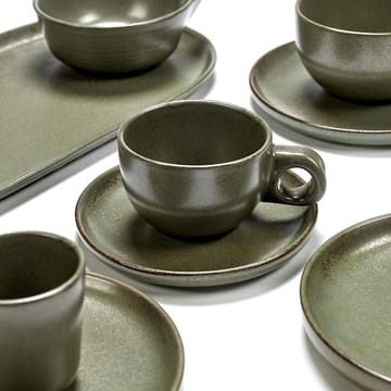 Surface kaffekop med underkop 13 cl - Camogreen - Serax