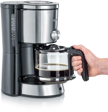 Severin KA 4825 Aroma Select kaffebrygger 10 kopper - Rustfrit stål-sort - Severin