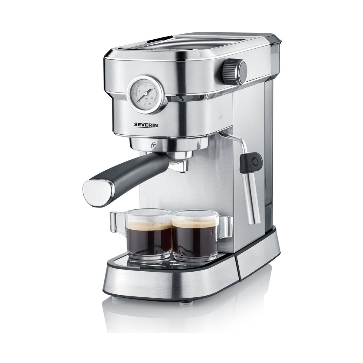 Severin Severin KA 5995 Espresa Plus espressomaskine 1-2 kopper Rustfrit stål