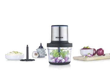 Severin KM 3866 foodprocessor trådløs 1 L - Rustfrit stål - Severin