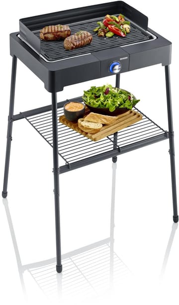 Severin PG 8568 elektrisk grill med stativ og grillplade - Sort - Severin