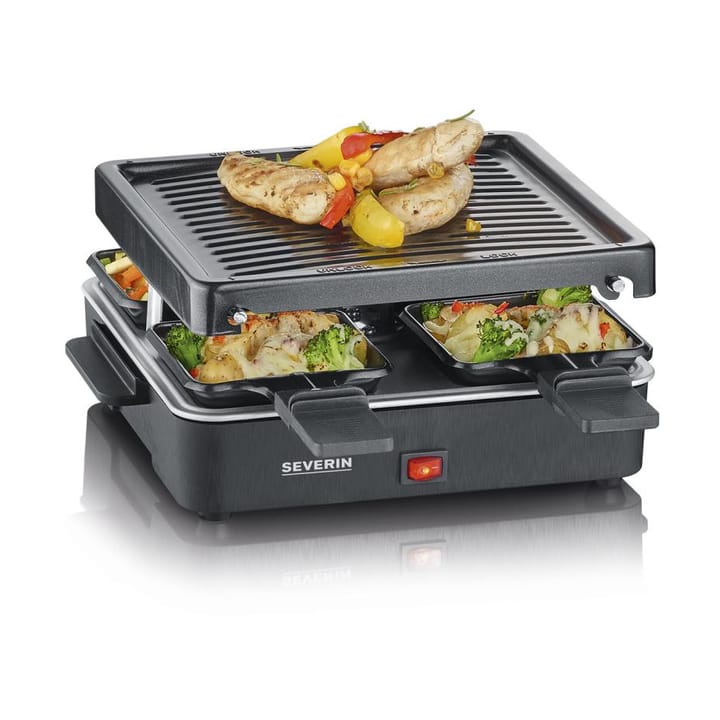 Severin RG 2370 raclette mini 4 pander, Sort Severin