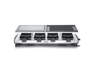 Severin RG 2373 raclette deluxe kombi 8 pander - Sølv - Severin