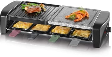 Severin RG 9645 raclette kombi basic 8 pander - Sort - Severin