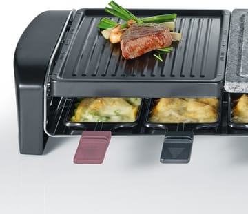 Severin RG 9645 raclette kombi basic 8 pander - Sort - Severin