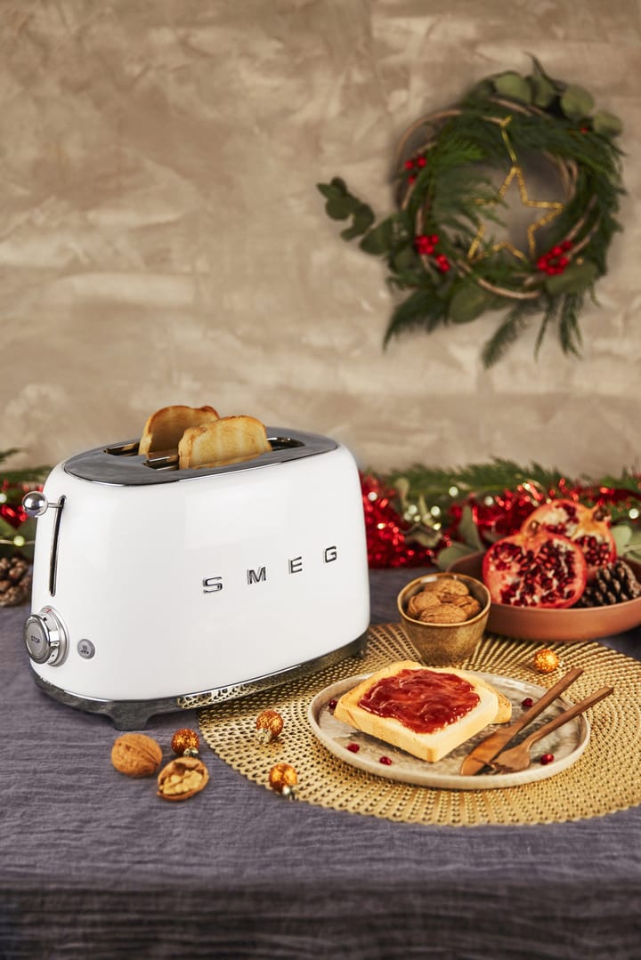 Smeg 50's Style brødrister 2 skiver, Hvid Smeg