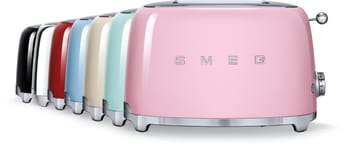 Smeg 50's Style brødrister 2 skiver - Lyserød - Smeg