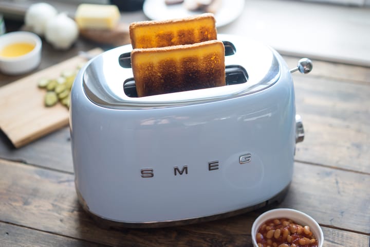 Smeg 50's Style brødrister 2 skiver, Pastelblå Smeg