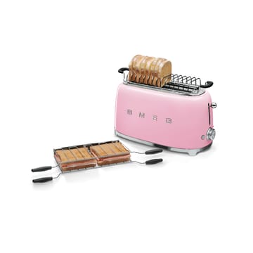 Smeg 50's Style brødrister 4x2 skiver - Lyserød - Smeg