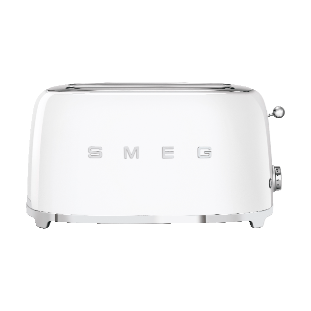 Smeg 50's Style brødrister 4x2 skiver small, Hvid Smeg