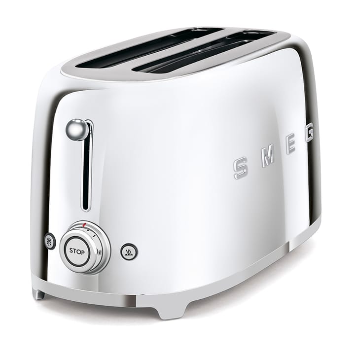 Smeg 50's Style brødrister 4x2 skiver small, Krom Smeg