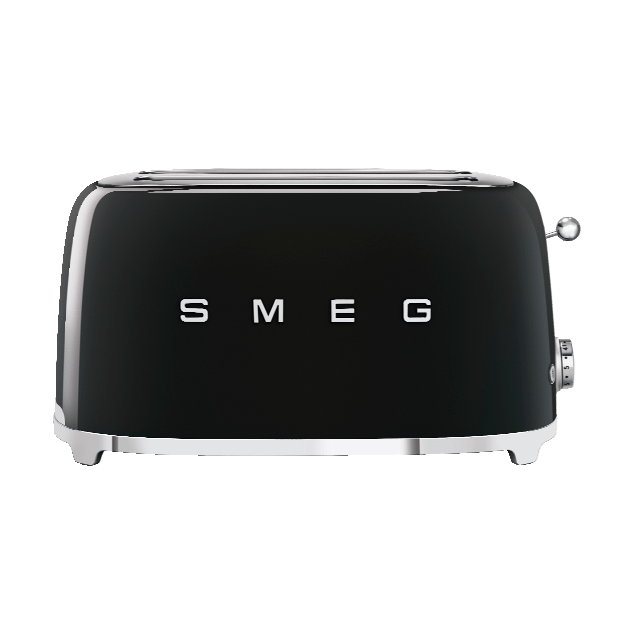 Smeg 50's Style brødrister 4x2 skiver - Sort - Smeg