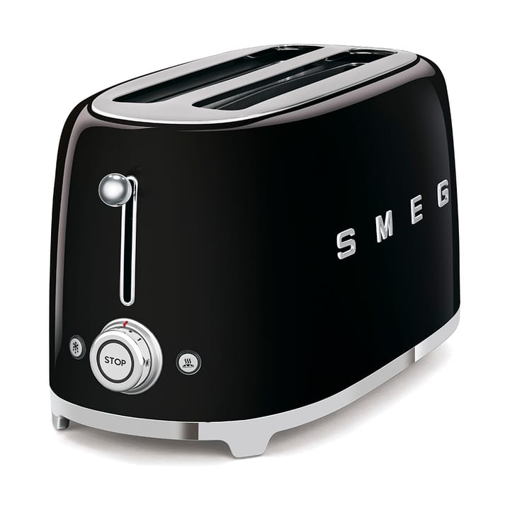 Smeg 50's Style brødrister 4x2 skiver, Sort Smeg