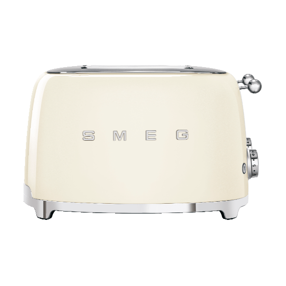 Smeg 50's Style brødrister 4x4 skiver, Crème hvid Smeg