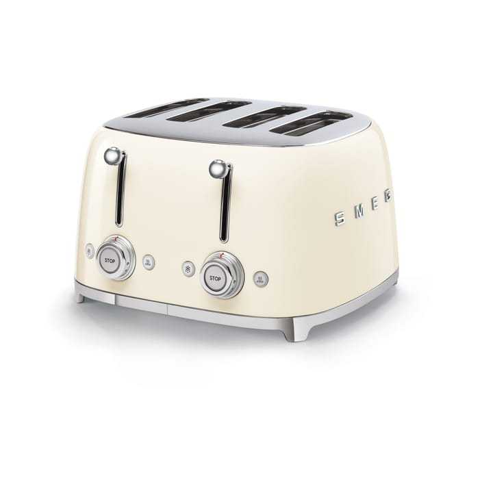 Smeg 50's Style brødrister 4x4 skiver, Crème hvid Smeg