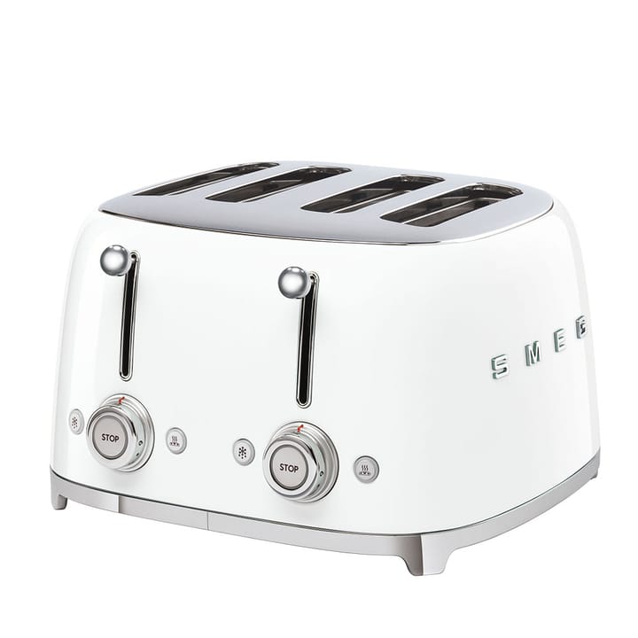 Smeg 50's Style brødrister 4x4 skiver, Hvid Smeg