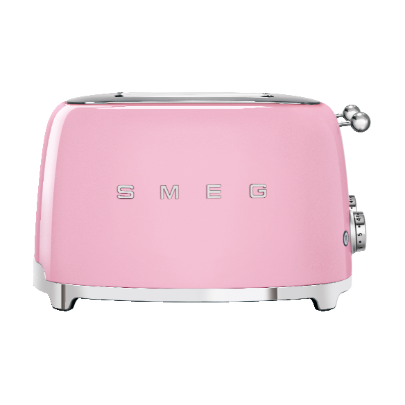 Smeg Smeg 50’s Style brødrister 4×4 skiver Lyserød