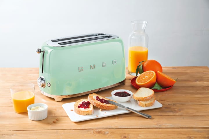 Smeg 50's Style brødrister 4x4 skiver, Pastelgrøn Smeg