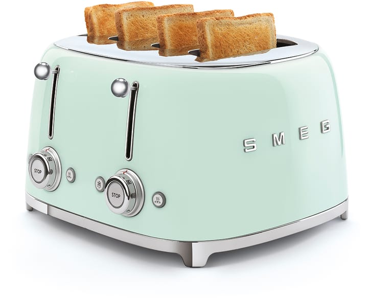 Smeg 50's Style brødrister 4x4 skiver, Pastelgrøn Smeg