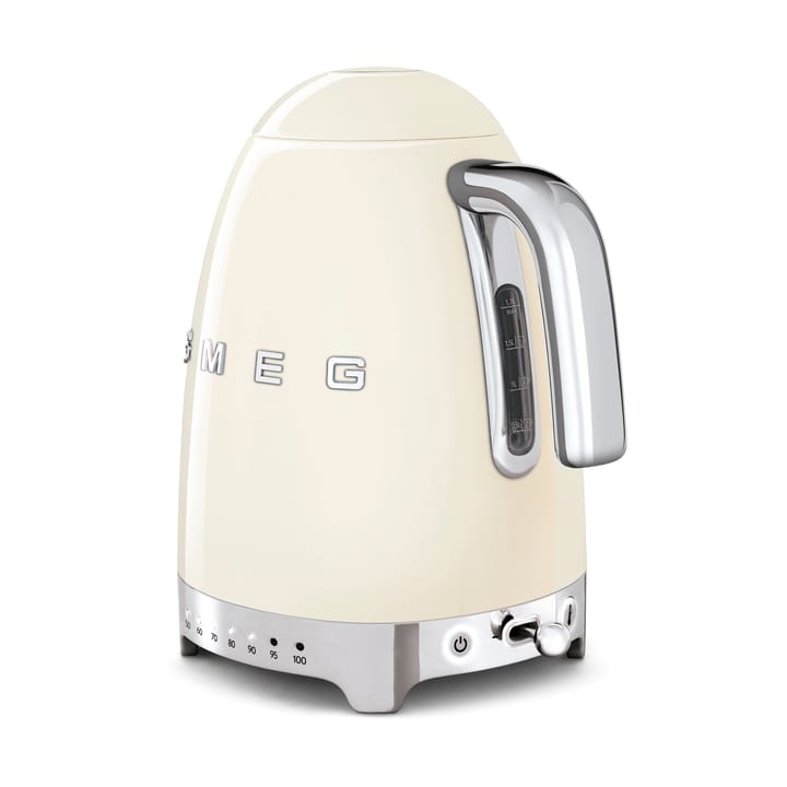 Smeg 50's Style elkedel med variabel temperatur 1,7 L, Créme hvid Smeg