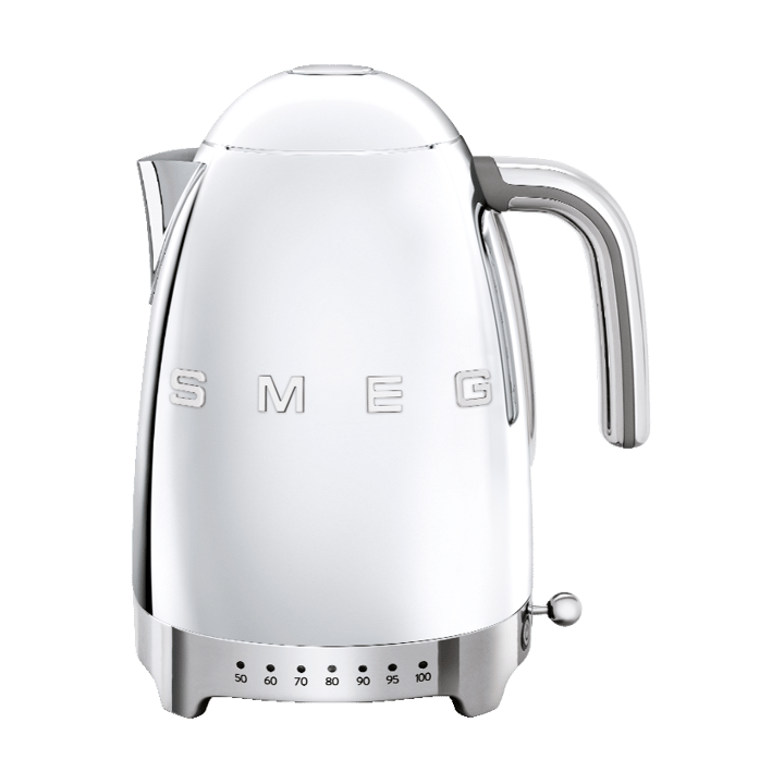 Smeg 50's Style elkedel med variabel temperatur 1,7 L - Krom - Smeg