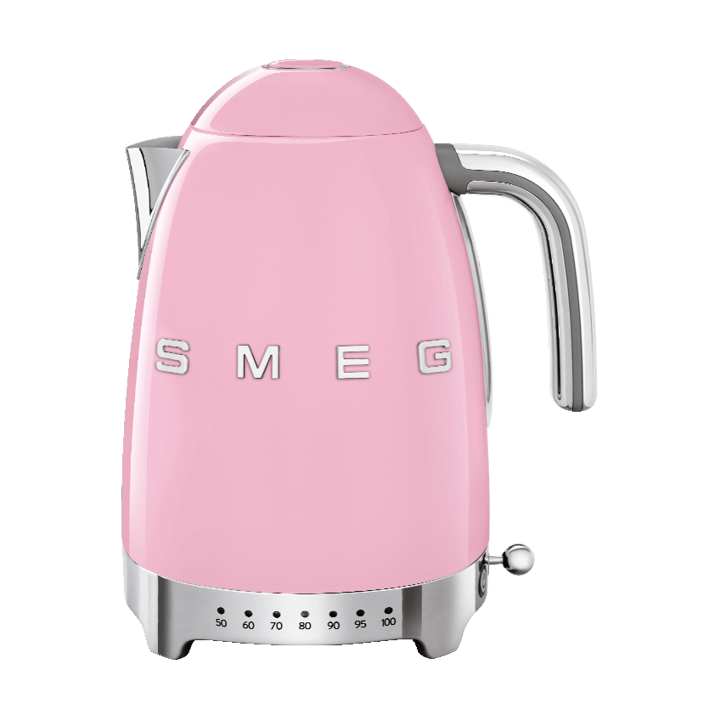 Smeg 50's Style elkedel med variabel temperatur 1,7 L, Lyserød Smeg