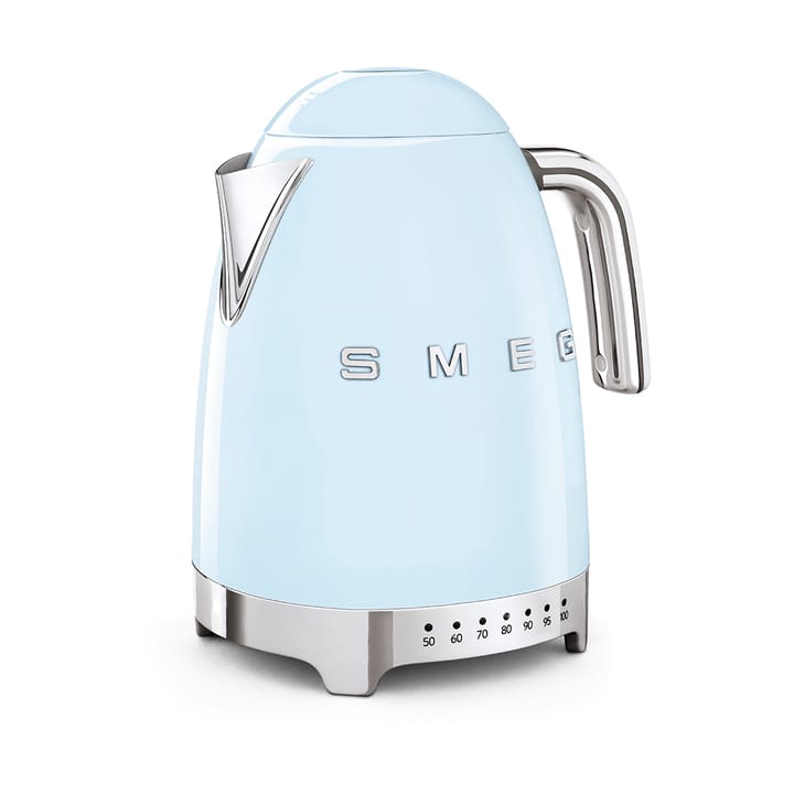 Smeg 50's Style elkedel med variabel temperatur 1,7 L, Pastelblå Smeg