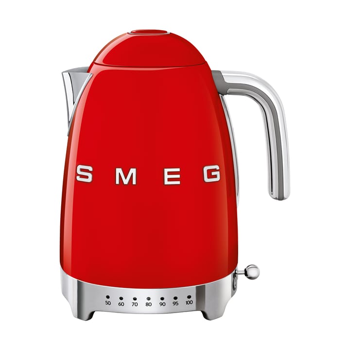 Smeg 50's Style elkedel med variabel temperatur 1,7 L, Rød Smeg