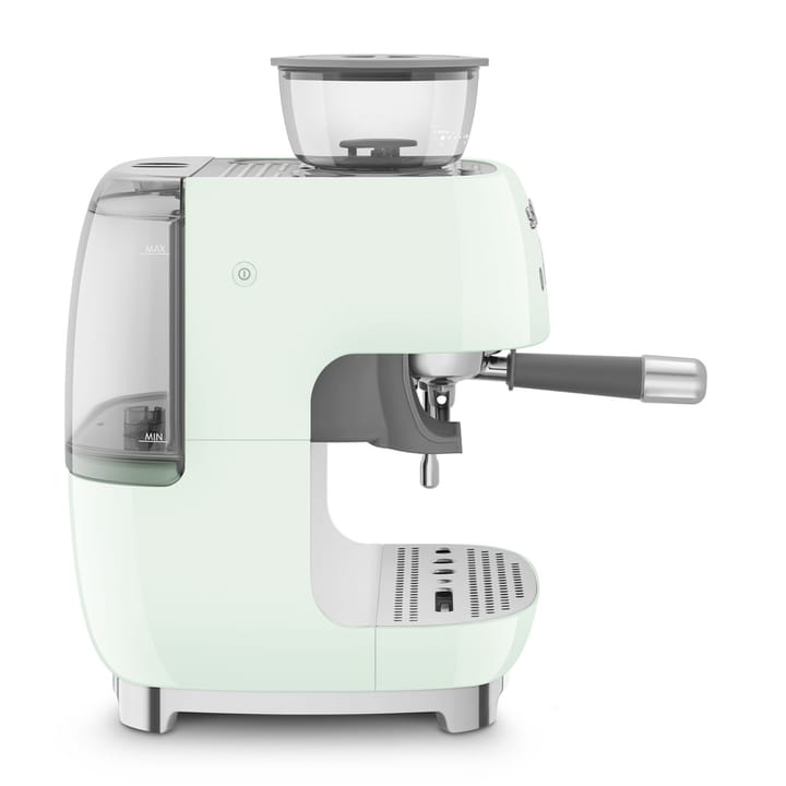 Smeg 50's Style espressomaskine med kaffekværn, Pastelgrøn Smeg