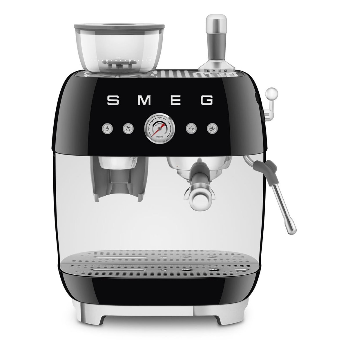 Smeg Smeg 50’s Style espressomaskine med kaffekværn Sort