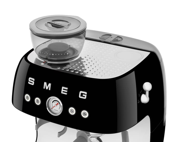 Smeg 50's Style espressomaskine med kaffekværn, Sort Smeg