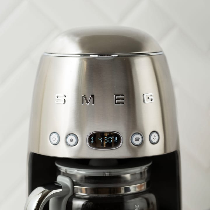 Smeg 50's Style kaffemaskine 10 kopper, Krom Smeg