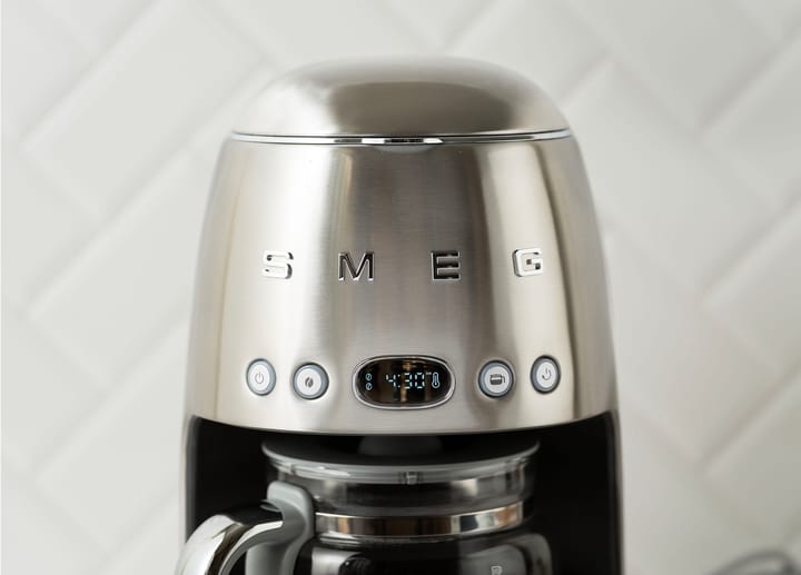 Smeg 50's Style kaffemaskine 10 kopper, Krom Smeg