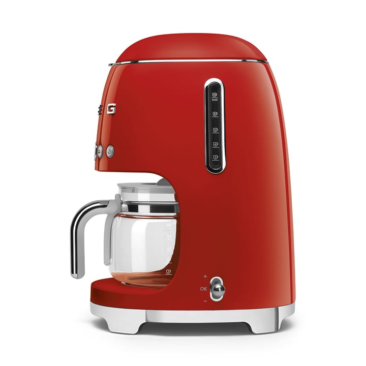 Smeg 50's Style kaffemaskine 10 kopper, Rød Smeg