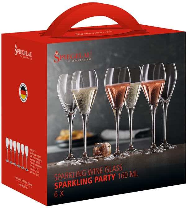 Party champagneglas 16 cl, 6-pak Spiegelau