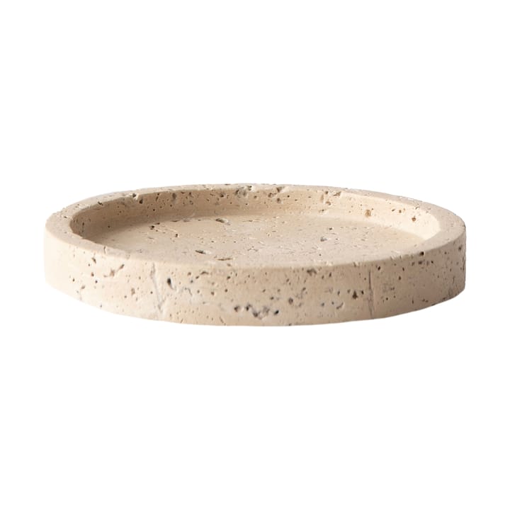 Travertine fad - Ø15 cm - Tell Me More