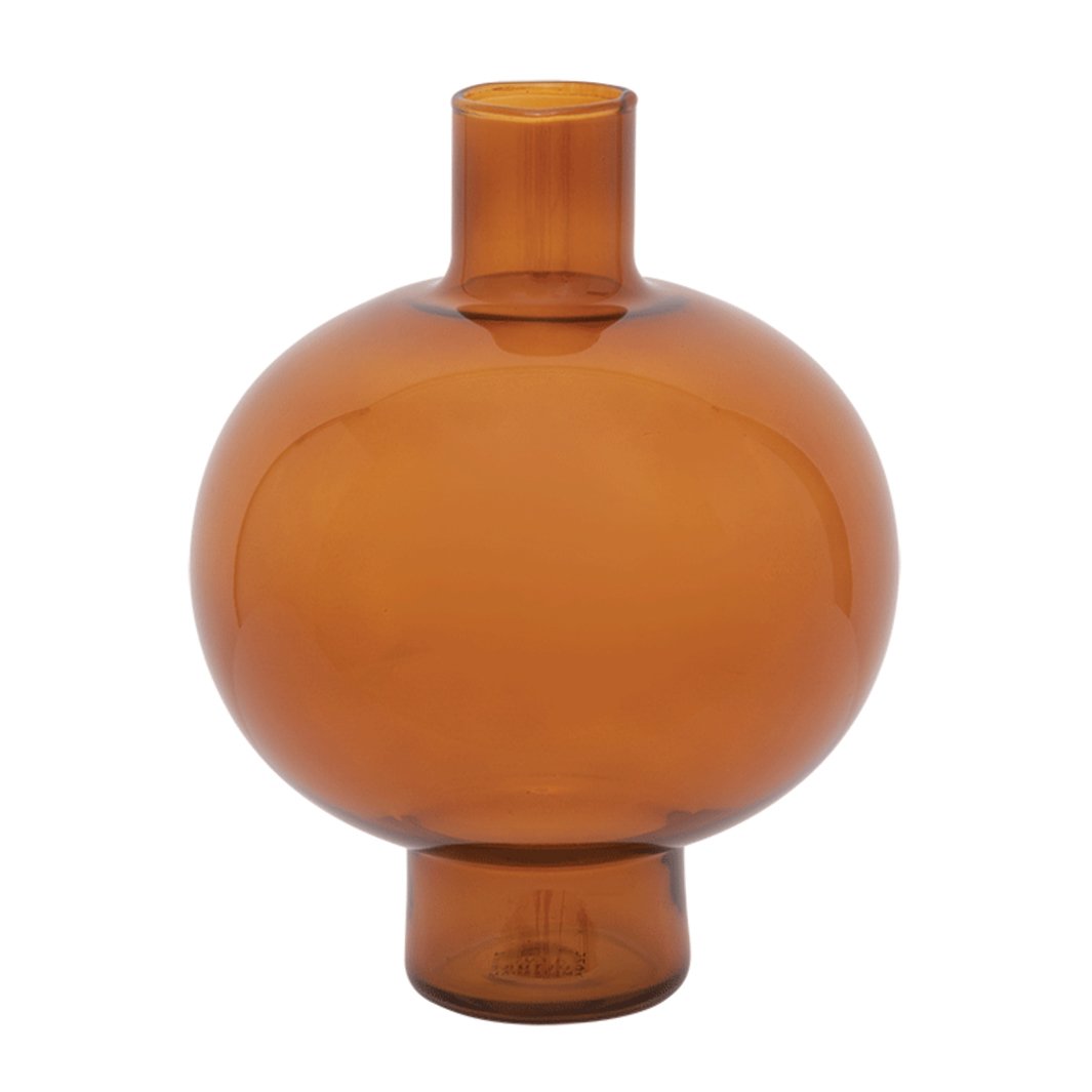 URBAN NATURE CULTURE Round vase 20 cm Golden oak