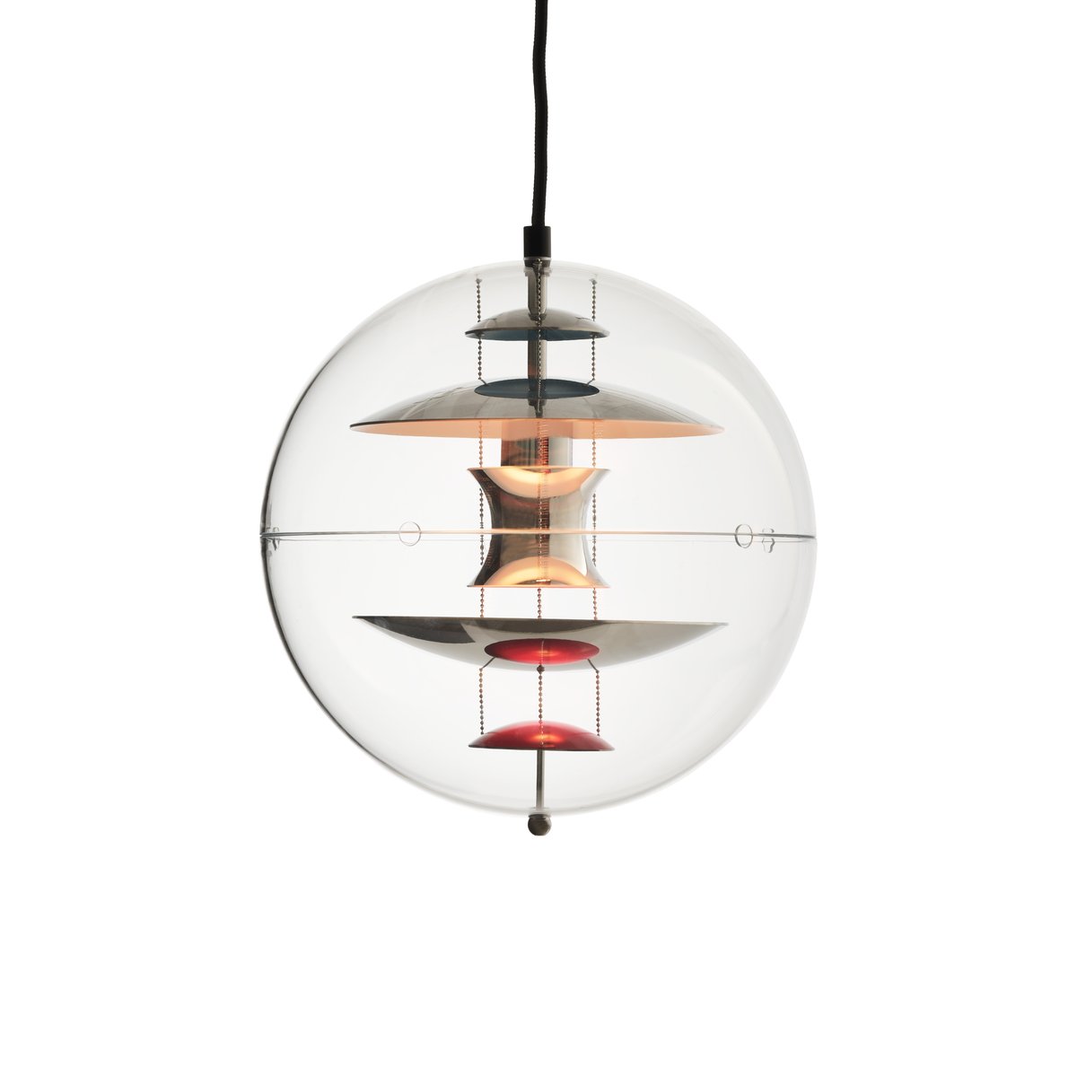 Verpan VP Globe loftslampe Ø28 cm Chrome/Red/Blue