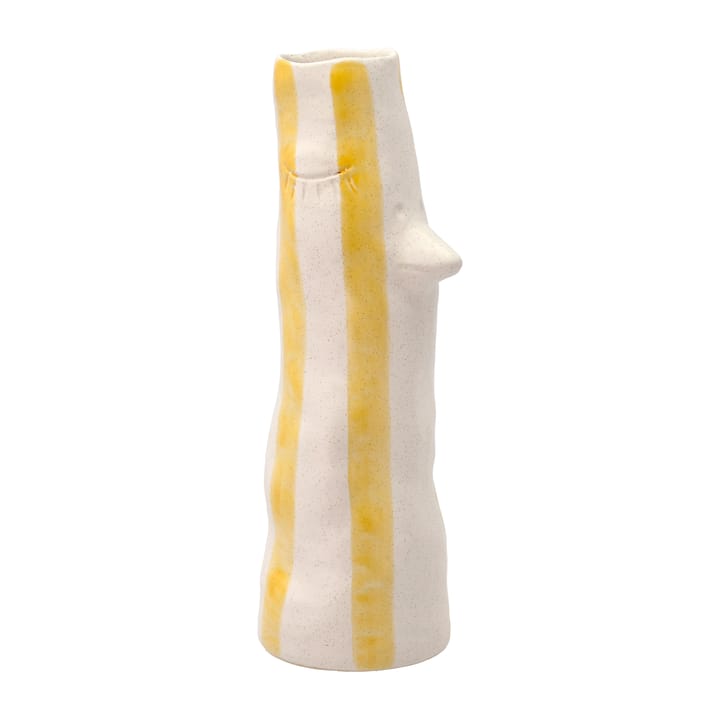 Styles vase med næb og øjenvipper 34 cm, Yellow Villa Collection