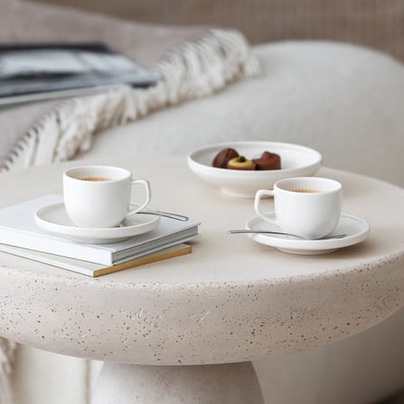 Afina espressokop 5 cl med underkop, White Villeroy & Boch