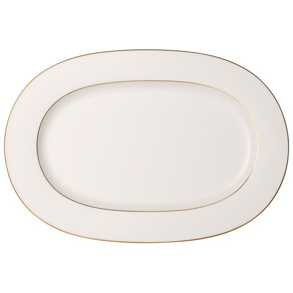 Villeroy & Boch Anmut Gold serveringsfad 41 cm Hvid