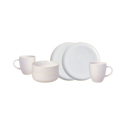 Villeroy & Boch Crafted cotton servicesæt 6 dele White