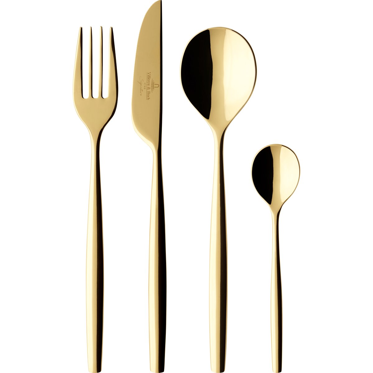 Villeroy & Boch Metro Chic d’Or bestiksæt 24 dele Guld